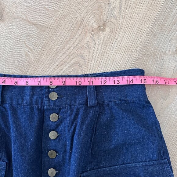 Drop Crotch Button Fly Jeans sz M-L - Picture 8 of 16